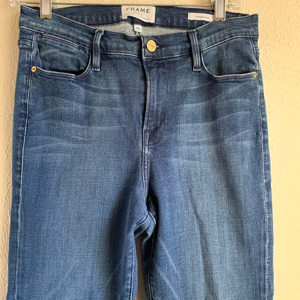 FRAME DENIM | Le High Flare Jean in Riverdale - Picture 5 of 6
